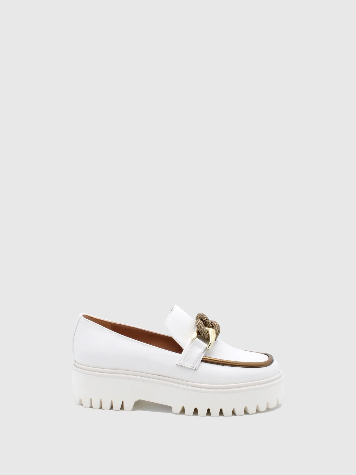 Appliqués Loafers Hunky Panky Off White/Gold