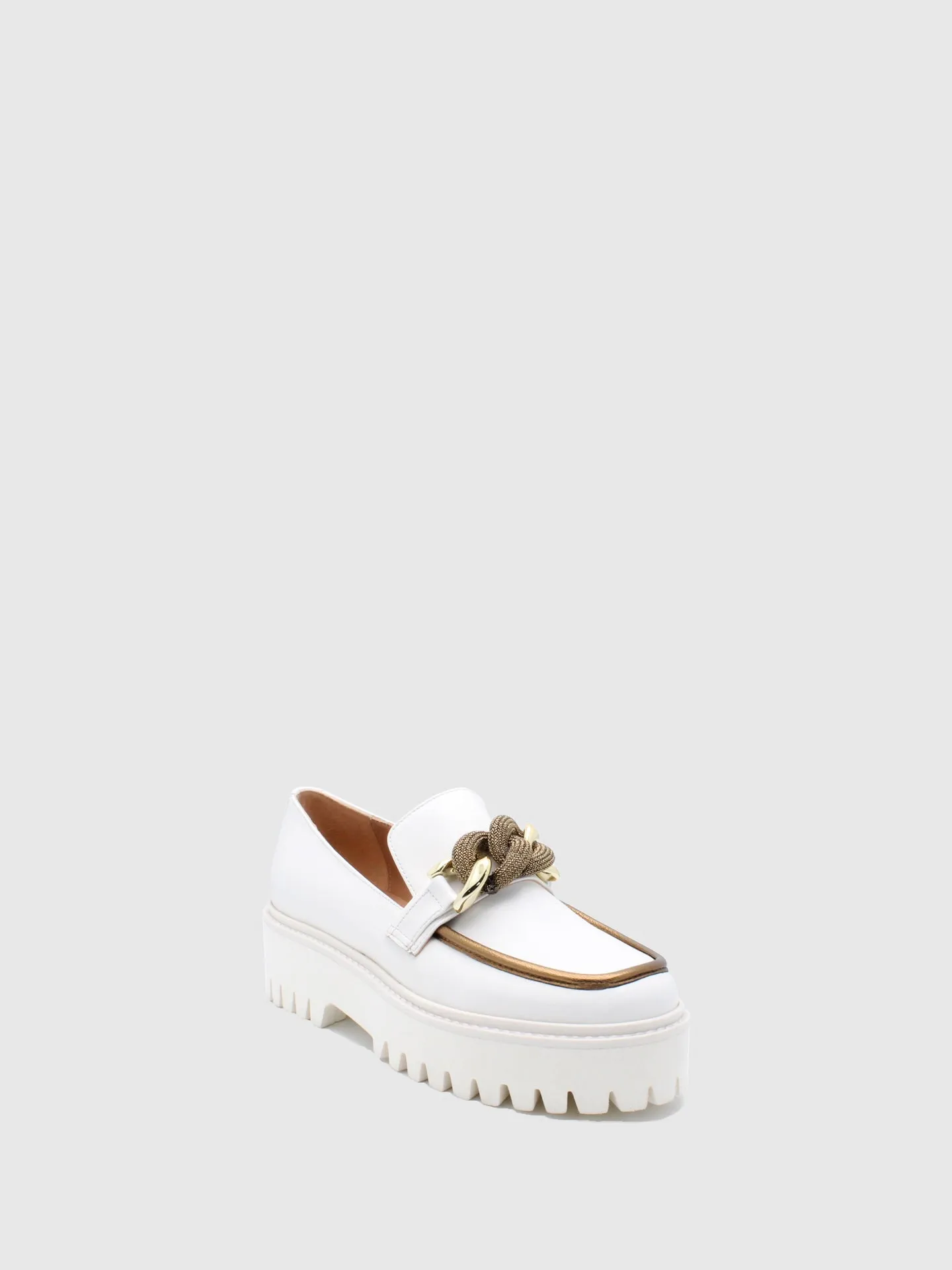 Appliqués Loafers Hunky Panky Off White/Gold
