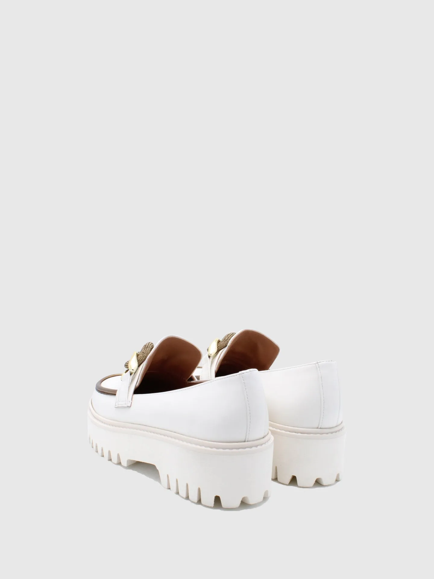 Appliqués Loafers Hunky Panky Off White/Gold