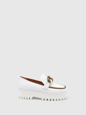 Appliqués Loafers Hunky Panky Off White/Gold